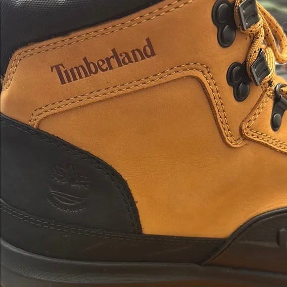 Timberland Black and Tan Rain & Snow Boots with Rugged Design - Picture 4 of 5